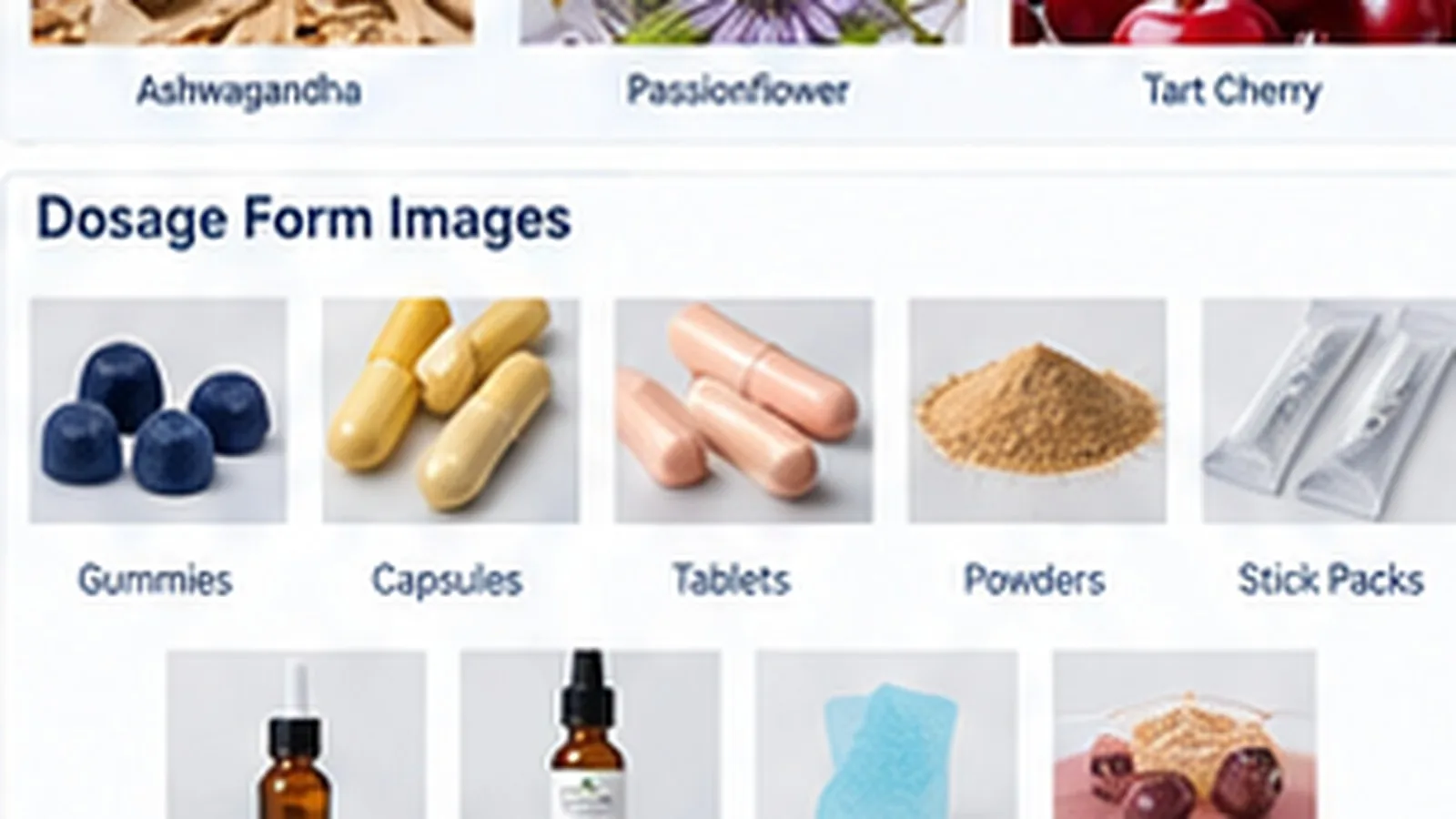 Sleep Supplements in Multiple Dosage Forms