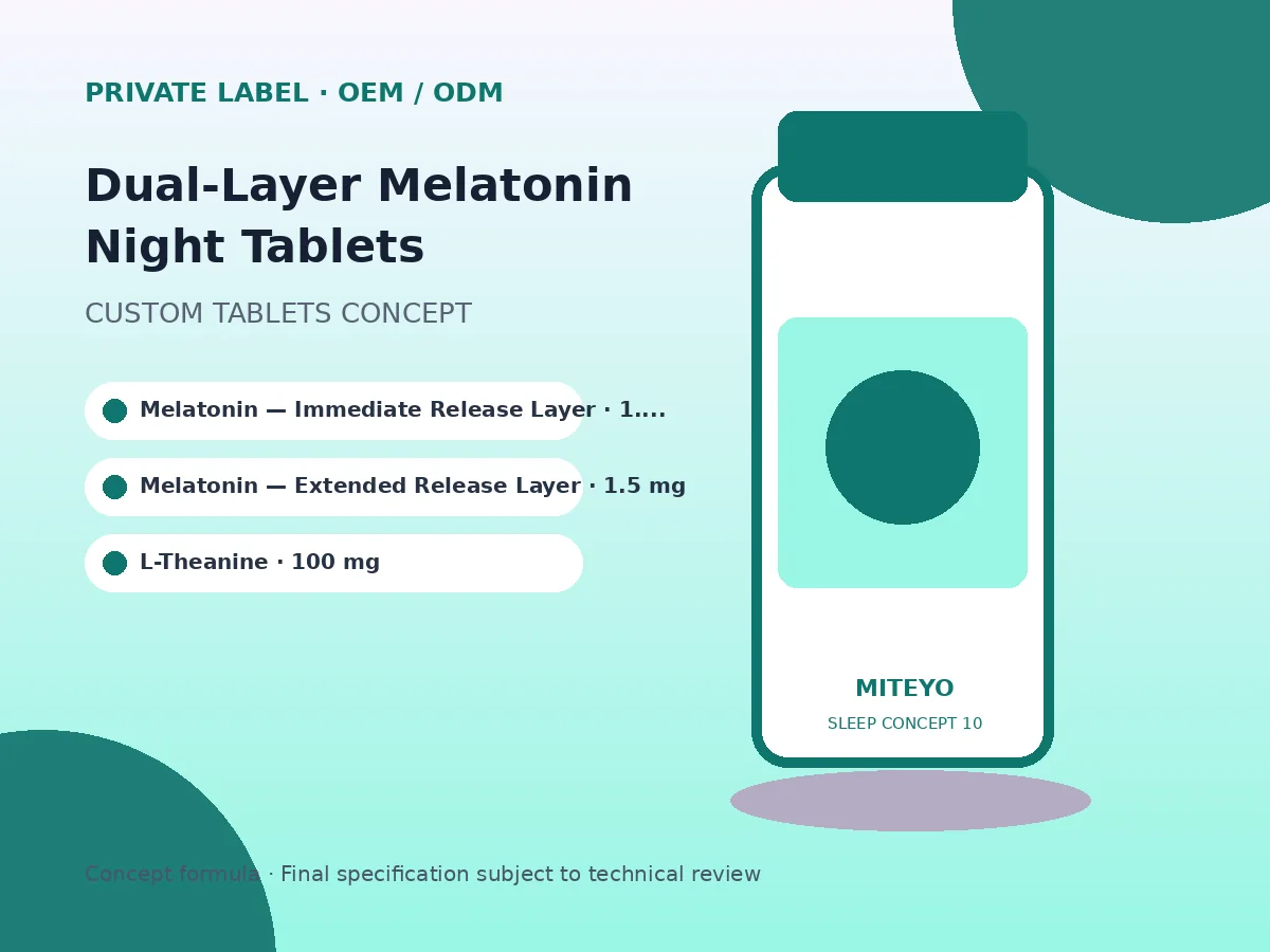 Dual-Layer Melatonin Night Tablets