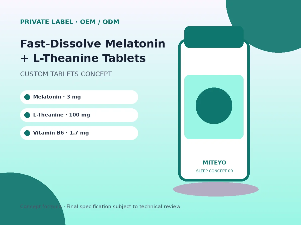 Fast-Dissolve Melatonin + L-Theanine Tablets