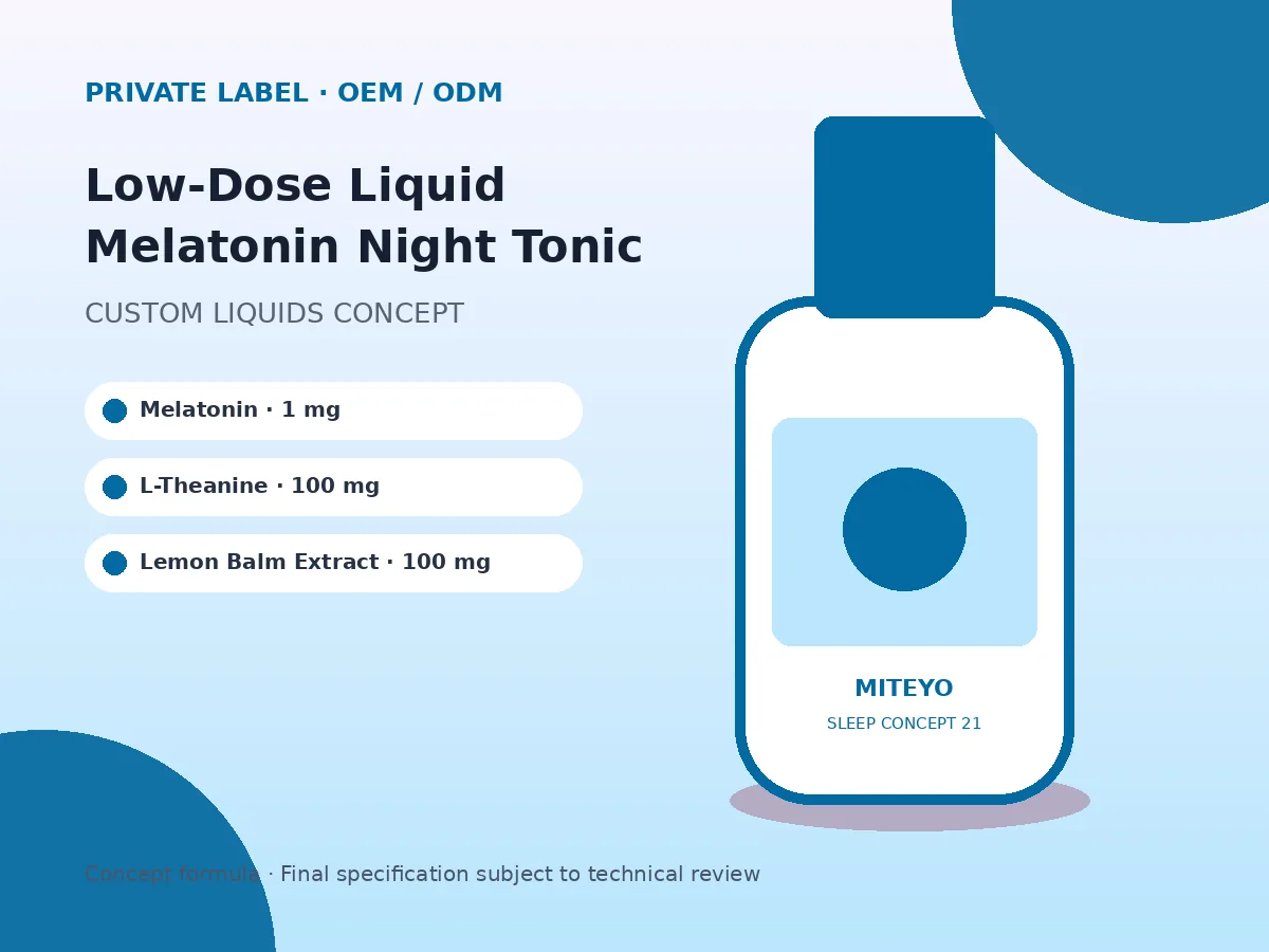 Low-Dose Liquid Melatonin Night Tonic