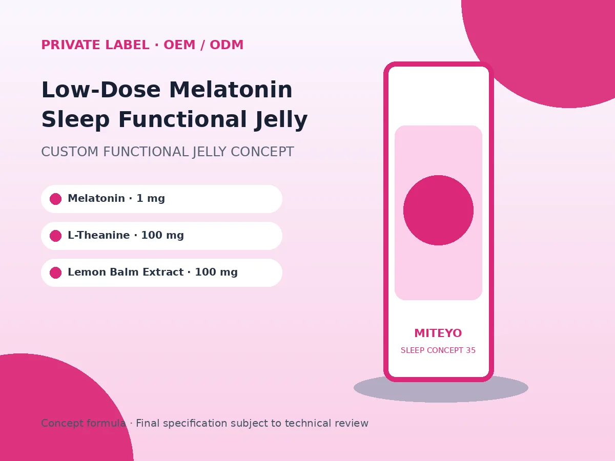 Low-Dose Melatonin Sleep Functional Jelly
