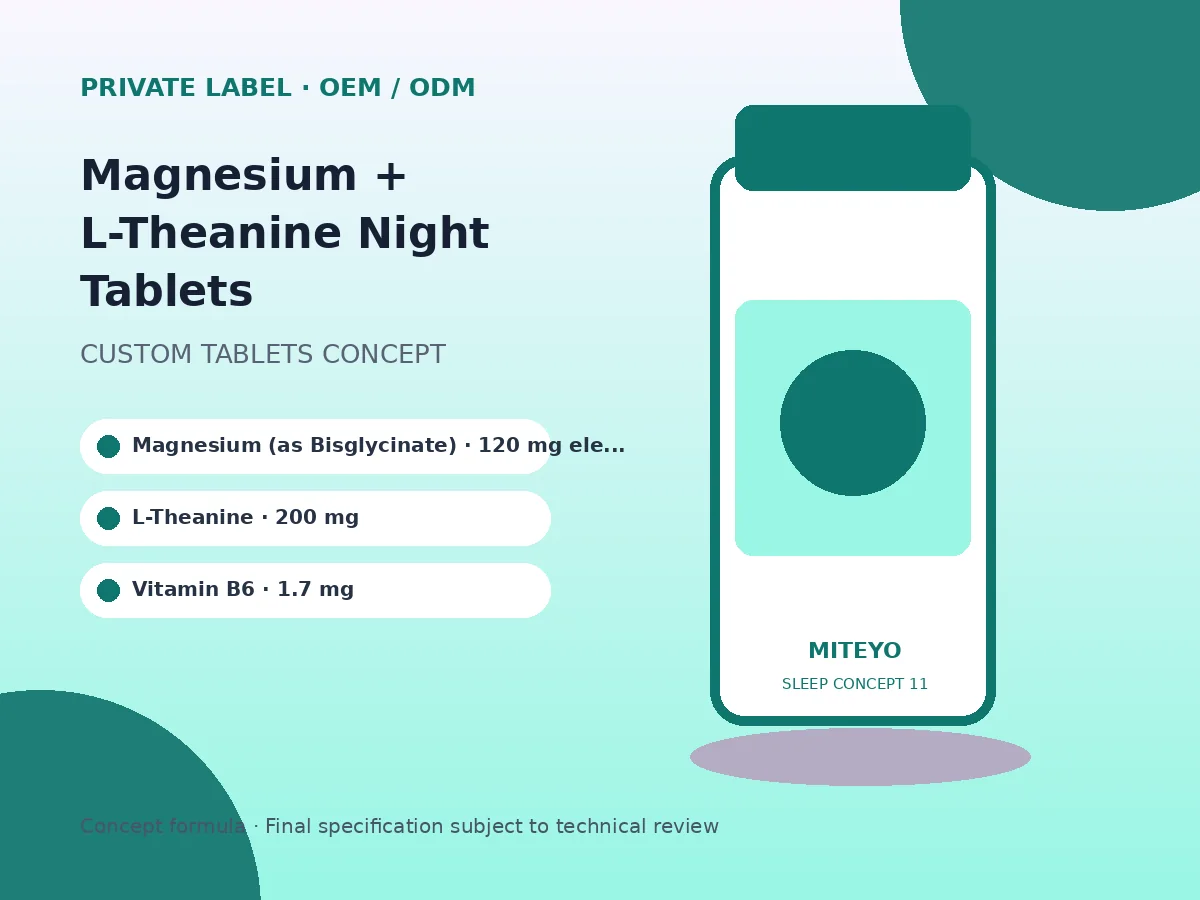 Magnesium + L-Theanine Night Tablets