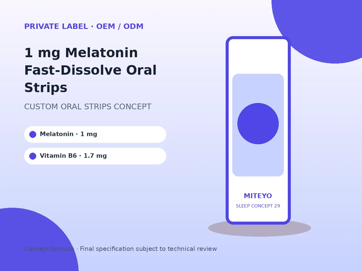 1 mg Melatonin Fast-Dissolve Oral Strips