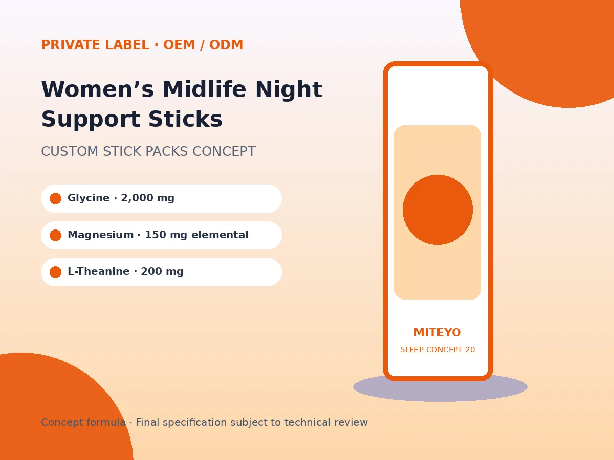 Women’s Midlife Night Support Sticks